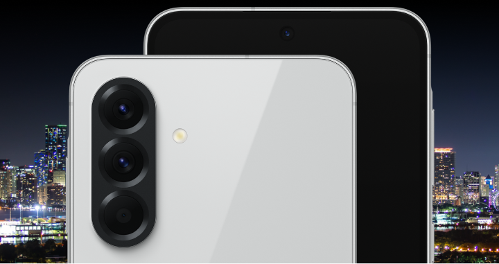 Camera lenses with city lights in the background