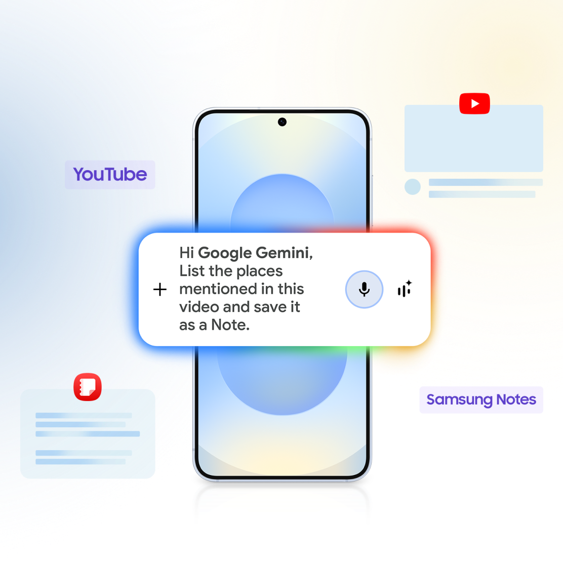 Cross App Action showcase with multiple appdivcations open at same time
