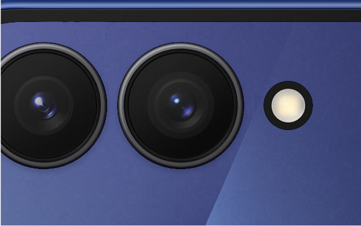 Close-up of the rear cameras