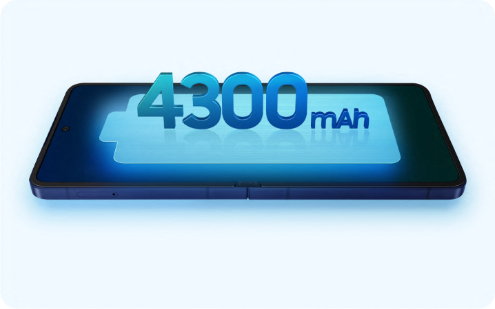 Illustration of large battery inside Z Flip7