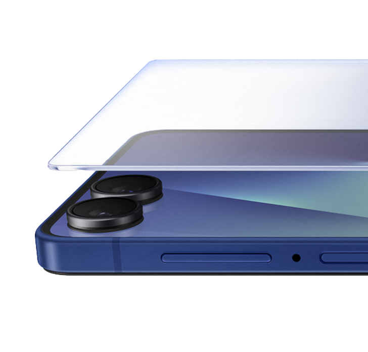 Close-up of the laminated toughened glass