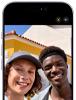 iPhone 17, front exterior, Centre Stage for photos feature in use