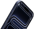iPhone 17 Pro, front exterior, Dynamic Island at top, Action button, volume buttons