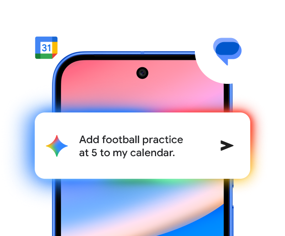 Image shows a Pixel phone screen and how Gemini can help organise your life 