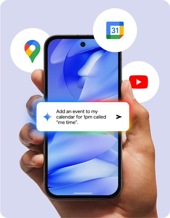 Google Pixel 9a demonstrating Gemini AI features