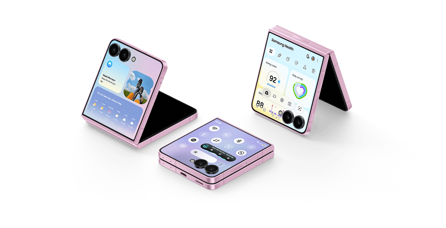 An image of the Galaxy Z Flip8's UI