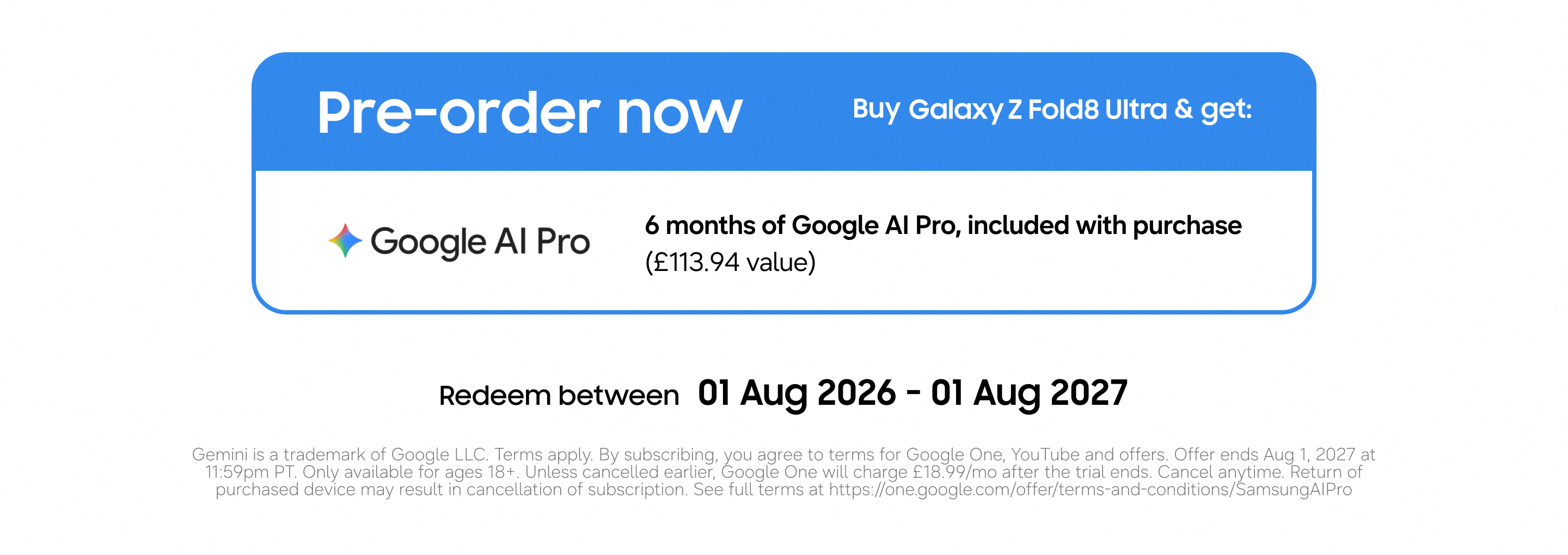 Galaxy Z Fold8 Ultra pre order offer