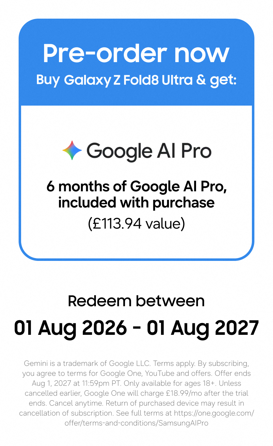 Galaxy Z Fold8 Ultra pre order offer
