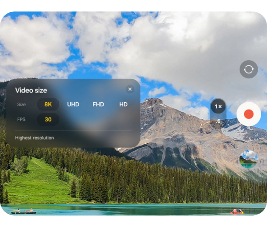 An image showing the Super Steady's Horizontal Lock feature