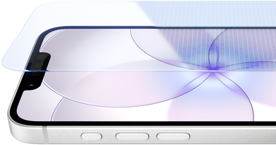 iPhone 17e, front exterior with Ceramic Shield 2, side exterior, white colour, buttons: Action, volume