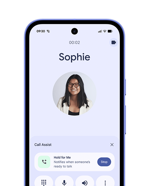 Lifestyle image of female looking at Pixel 10a device.