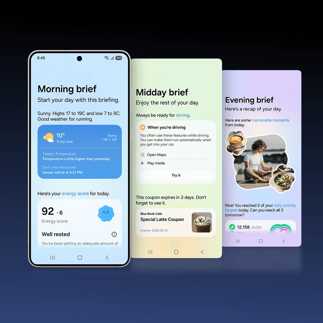 3 slides of Now brief usage