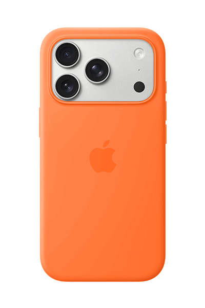 iPhone 17 Pro Silicone Case with MagSafe Orange