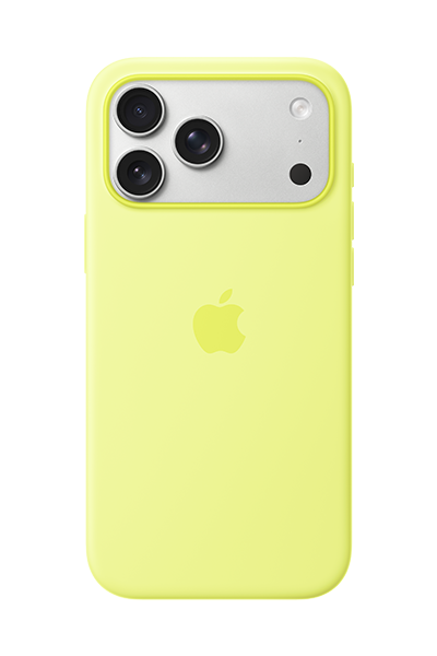 iPhone 17 Pro Max Silicone Case with MagSafe Neon Yellow